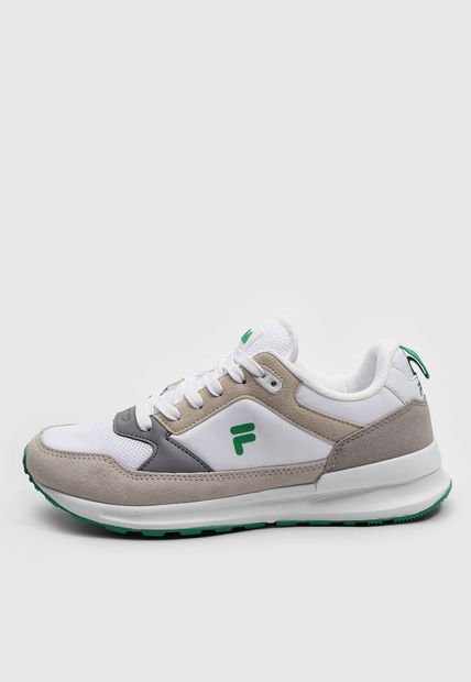 Tenis Lifestyle Blanco-Gris-Verde FILA Trihur