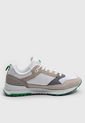 Tenis Lifestyle Blanco-Gris-Verde FILA Trihur de Fila