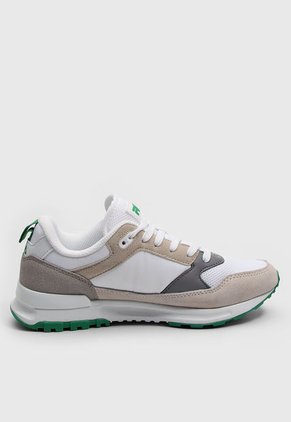 Tenis Lifestyle Blanco-Gris-Verde FILA Trihur