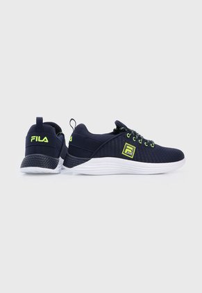 Tenis Running Azul-Blanco-Verde Neon Fila