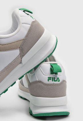 Tenis Lifestyle Blanco-Gris-Verde FILA Trihur