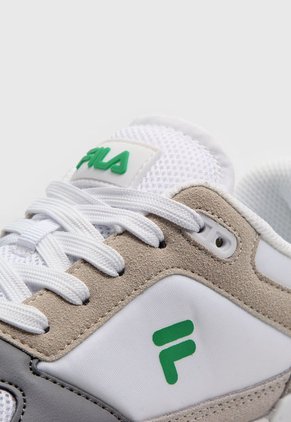 Tenis Lifestyle Blanco-Gris-Verde FILA Trihur