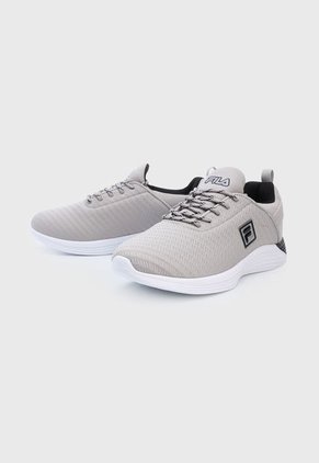 Tenis Running Gris-Blanco-Negro Fila