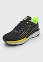 Tenis Running Negro-Amarillo Neón-Amarillo Fila Dandier de Fila