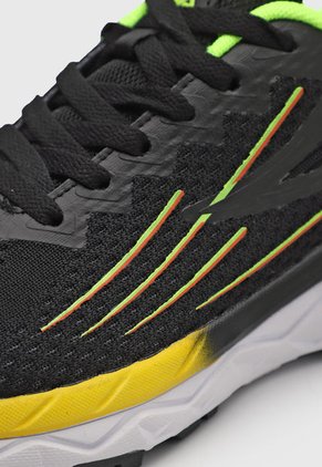 Tenis Running Negro-Amarillo Neón-Amarillo Fila Dandier