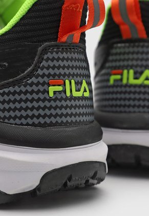 Tenis Running Negro-Amarillo Neón-Amarillo Fila Dandier