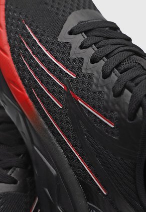 Tenis Running Negro-Rojo-Gris Fila Dandier