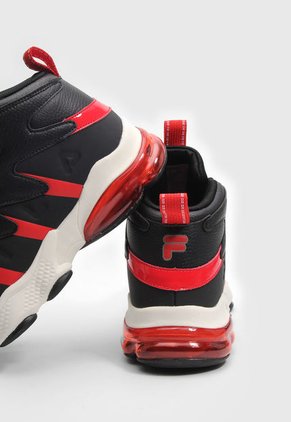Tenis Lifestyle Negro-Rojo-Marfil Fila Airtemer