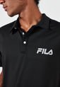 Camiseta Polo Negro Fila de Fila