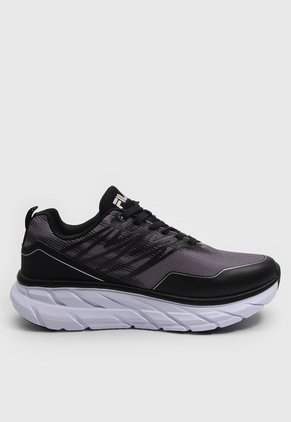 Tenis Running Negro-Gris-Blanco FILA Runmer