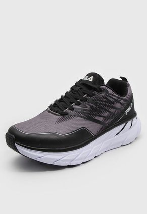 Tenis Running Negro-Gris-Blanco FILA Runmer