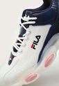 Tenis Basketball Blanco-Azul Navy-Rojo Fila Abile de Fila