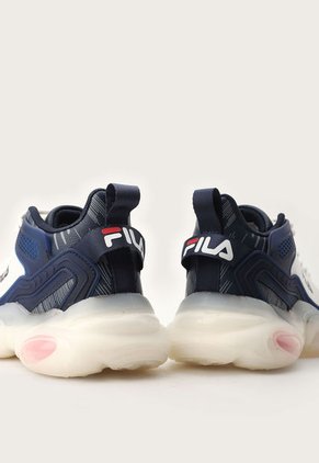 Tenis Basketball Blanco-Azul Navy-Rojo Fila Abile