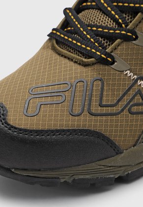 Tenis de Senderismo Verde Oliva-Negro-Amarillo Fila Outnner