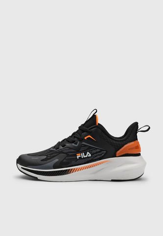 Fila - Tenis Running Negro-Naranja Fila Runmer