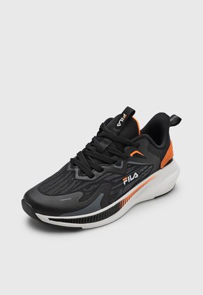 Tenis Running Negro-Naranja Fila Runmer