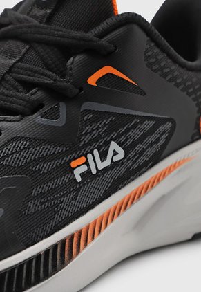 Tenis Running Negro-Naranja Fila Runmer