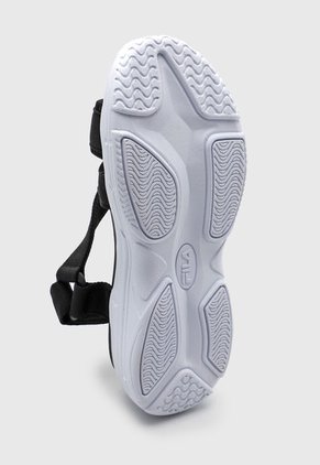 Sandalia Plataforma Negro-Gris Fila Megan