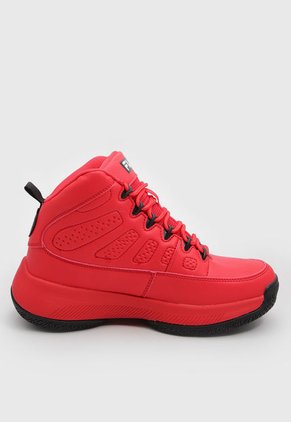 Tenis Basketball Rojo-Negro FILA Hi-Man