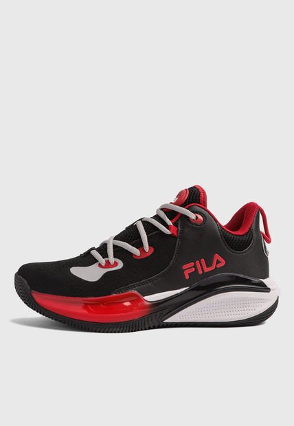 Tenis Basketball Negro-Blanco-Rojo FILA Jumpmas