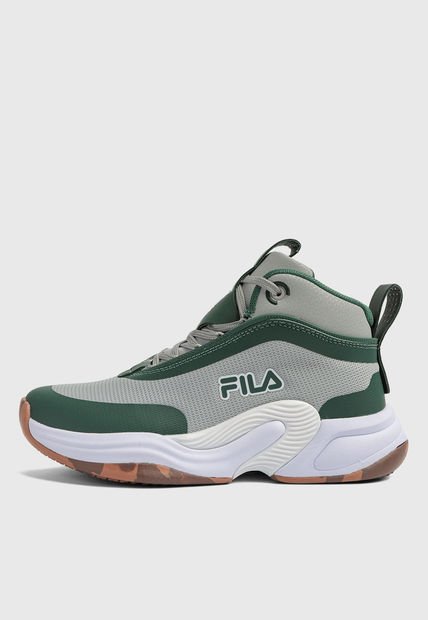 Tenis Basketball Gris-Blanco-Verde FILA Hoopmas