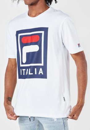 Camiseta Blanco-Azul-Rojo Fila