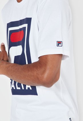 Camiseta Blanco-Azul-Rojo Fila