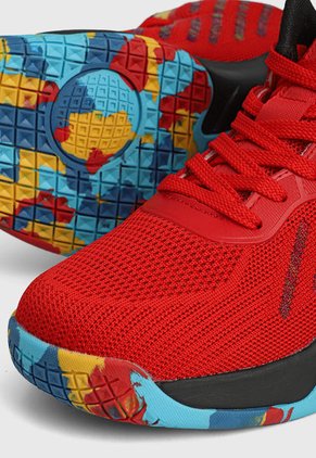 Tenis Basketball Rojo-Multicolor Fila Dimitro