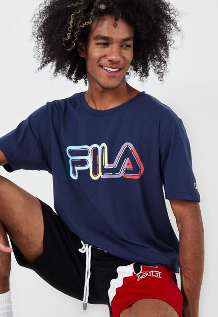 Camiseta Azul Multicolor Fila