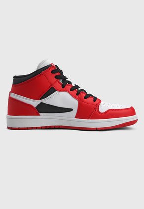 Tenis Lifestyle Rojo-Blanco-Negro Fila Netball Classic