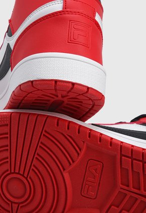 Tenis Lifestyle Rojo-Blanco-Negro Fila Netball Classic