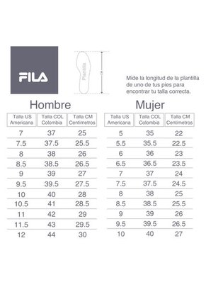 TENIS FILA HOMBRE 433390WHB BURTER Talla 8