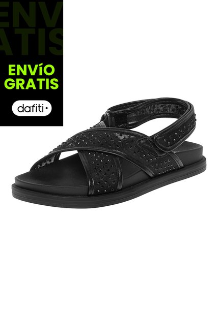 Sandalias Julieta Para Niña Negro Fioni 210168