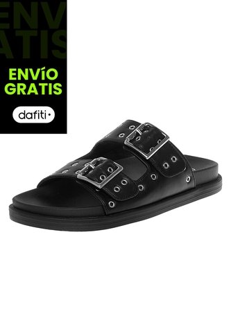Sandalias Planas Katana Para Niña Negro Fioni 210282 Fioni