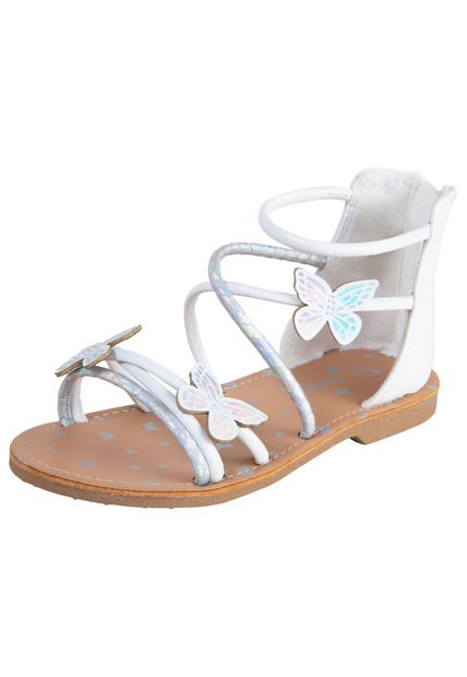 Sandalias Cleo Con Diseño De Mariposa Para Niña Pequeña Blanco Fioni 200630