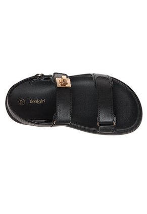 Sandalias Planas Stivi Para Niña Negro Fioni 210254