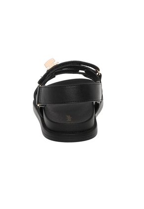 Sandalias Planas Stivi Para Niña Negro Fioni 210254