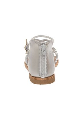 Sandalias Planas Cleo Para Niña Plateado Fioni 210262