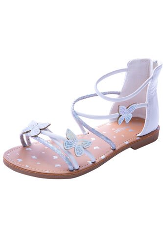 Sandalias Planas Cleo Para Niña Blanco Fioni 200629 Payless Fioni