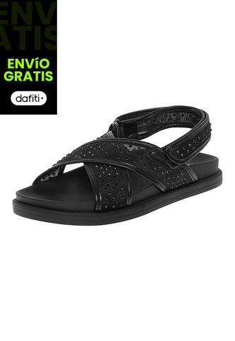 Sandalias Julieta Para Niña Negro Fioni 210168 Fioni