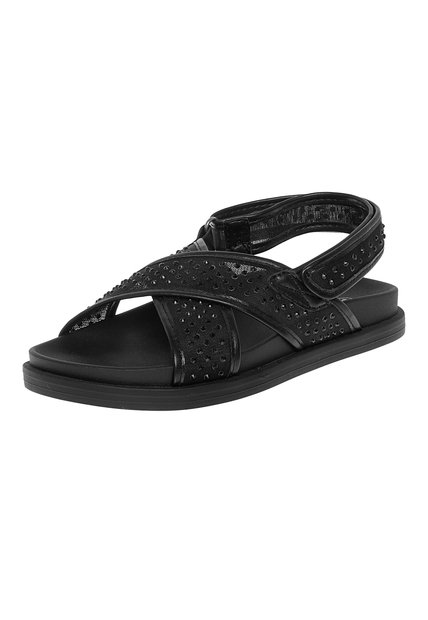 Sandalias Julieta Para Niña Negro Fioni 210168