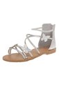 Sandalias Planas Cleo Para Niña Plateado Fioni 210262 de Fioni