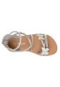 Sandalias Planas Cleo Para Niña Pequeña Plateado Fioni 210263 de Fioni