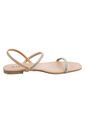 Sandalias Planas Shimmer Para Mujer Beige Fioni 199535 de Fioni