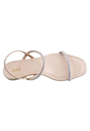 Sandalias Planas Shimmer Para Mujer Beige Fioni 199535