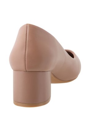 Zapatos Mana De Tacón Ancho Bajo Para Mujer Beige Fioni 197526 Payless