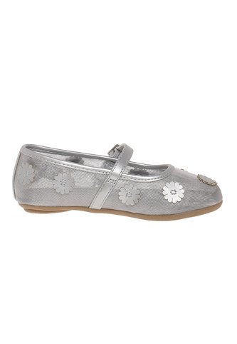 Zapatos Planos Casuales Luciana Para Niña Pequeña Plateado Fioni 211429 Fioni