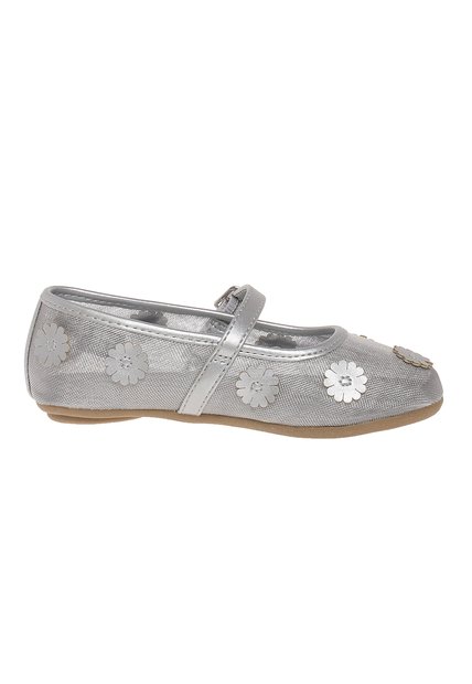 Zapatos Planos Casuales Luciana Para Niña Pequeña Plateado Fioni 211429