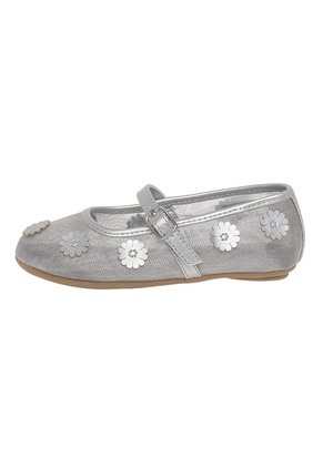 Zapatos Planos Casuales Luciana Para Niña Pequeña Plateado Fioni 211429