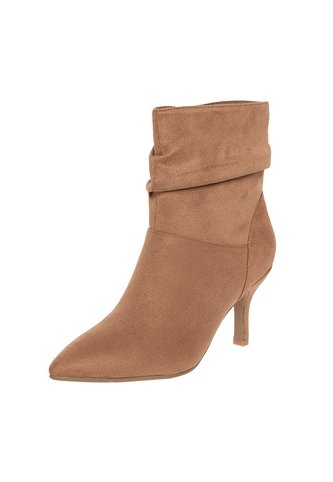 Botines De Vestir Juanne Para Mujer Bronceado Fioni 210074 Fioni